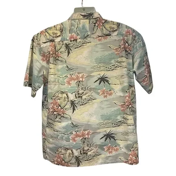 Dragonfly Clothing Co. Men’s Hawaiian Print Short Sleeve Shirt – Size L - Picture 2 of 9